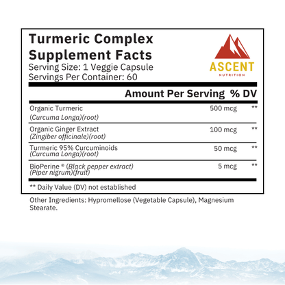 Organic Turmeric Complex, 60 Capsules, 500 mg