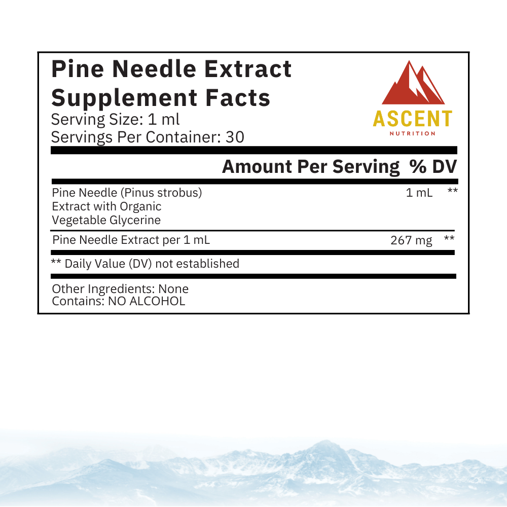 Pine Needle Extract, Pine Needle Tea Alternative, 267 mg