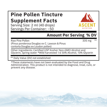 Wild-Harvested Pine Pollen Tincture, 335 mg