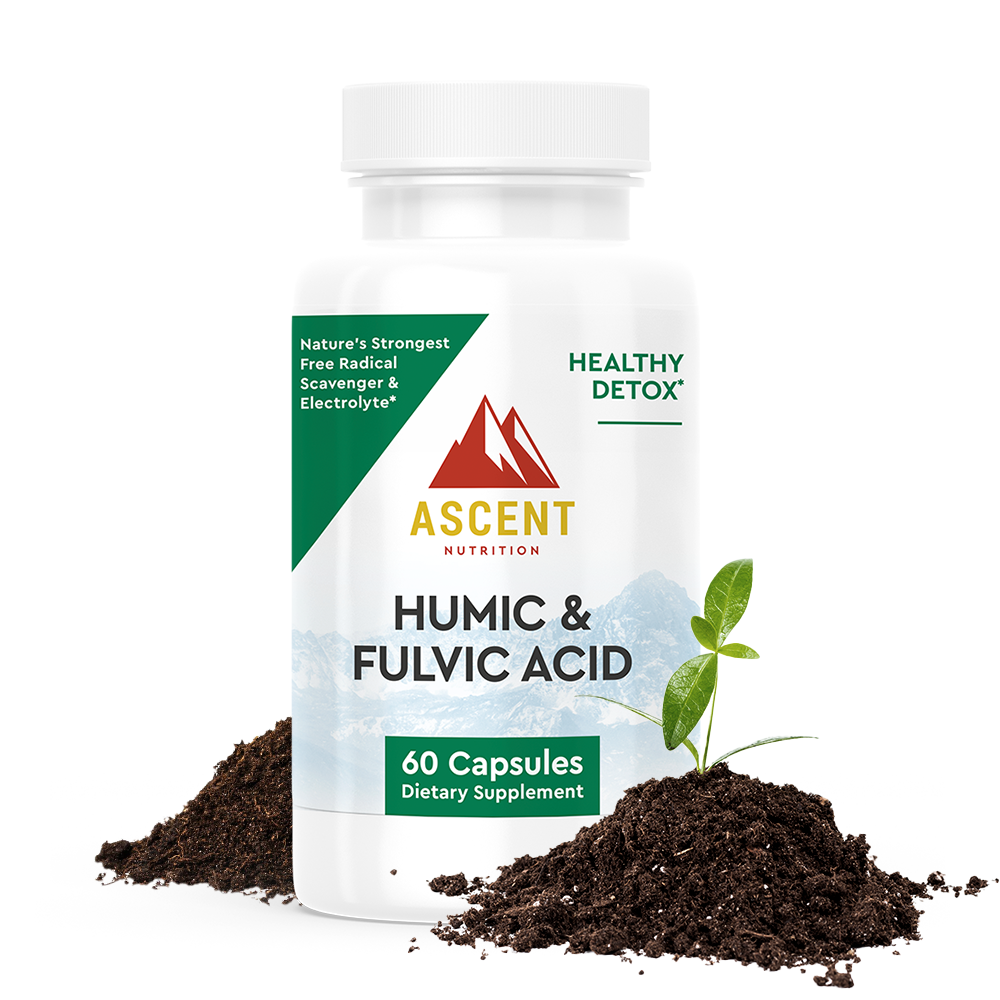 Humic and Fulvic Acid supports optimal nutrient absorption and comprehensive detoxification. Powerful prebiotic.  Nature’s strongest free radical scavenger and electrolyte.