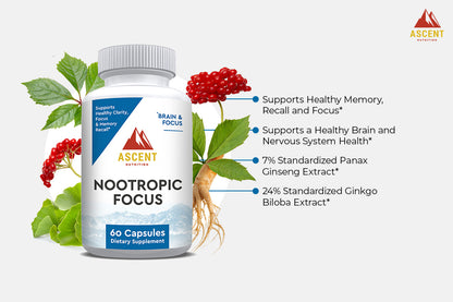 Ascent Nutrition Nootropic Focus Benefits