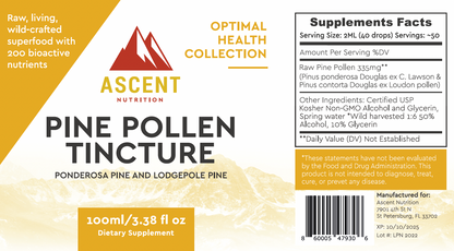 Wild-Harvested Pine Pollen Tincture, 335 mg